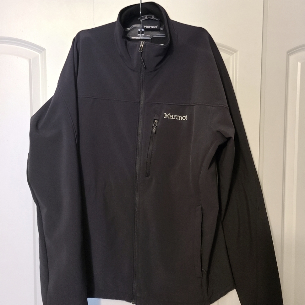 MARMOT BLACK GRAVITY SOFTSHELL JACKET LARGE